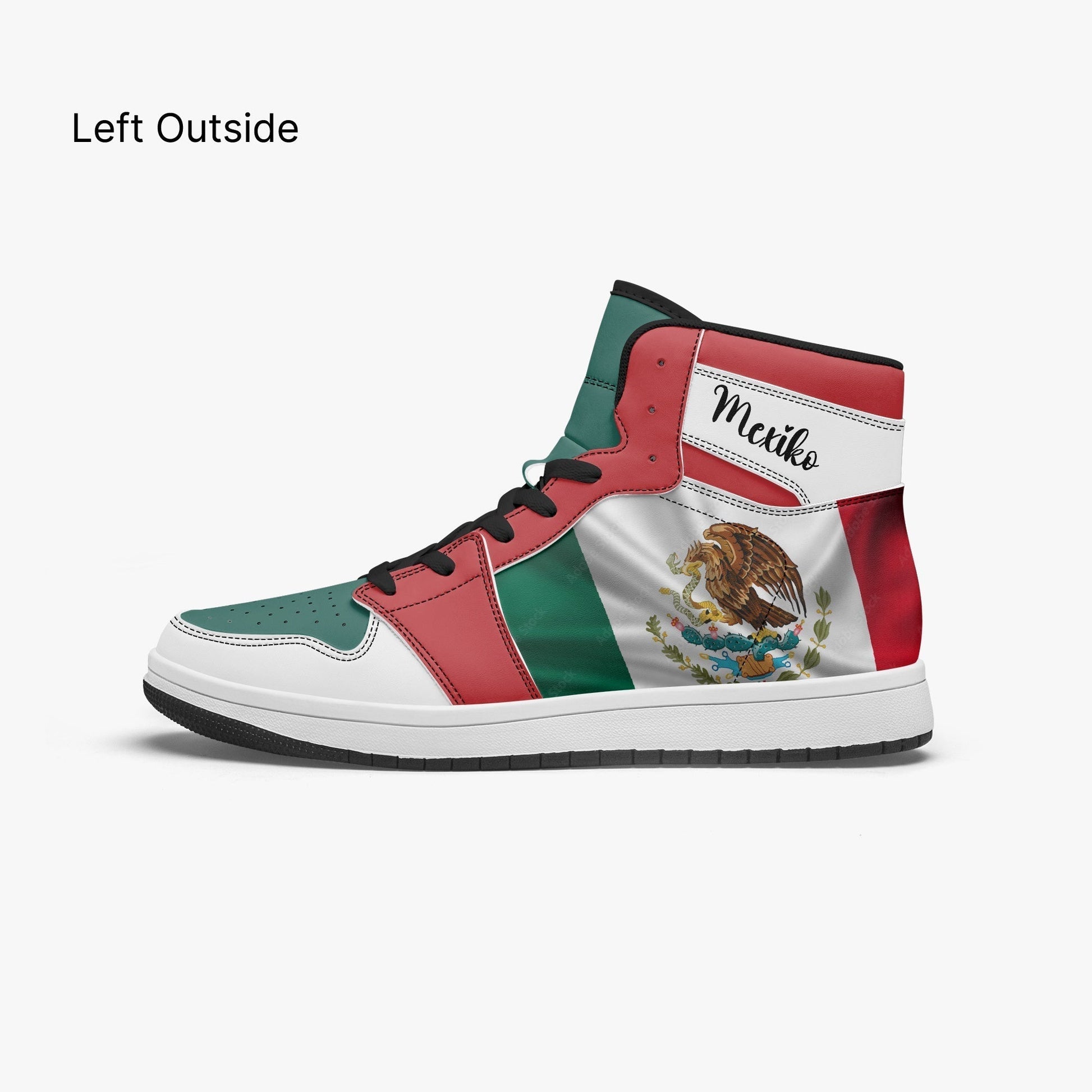 AJ1 High-Top Leather Sneakers