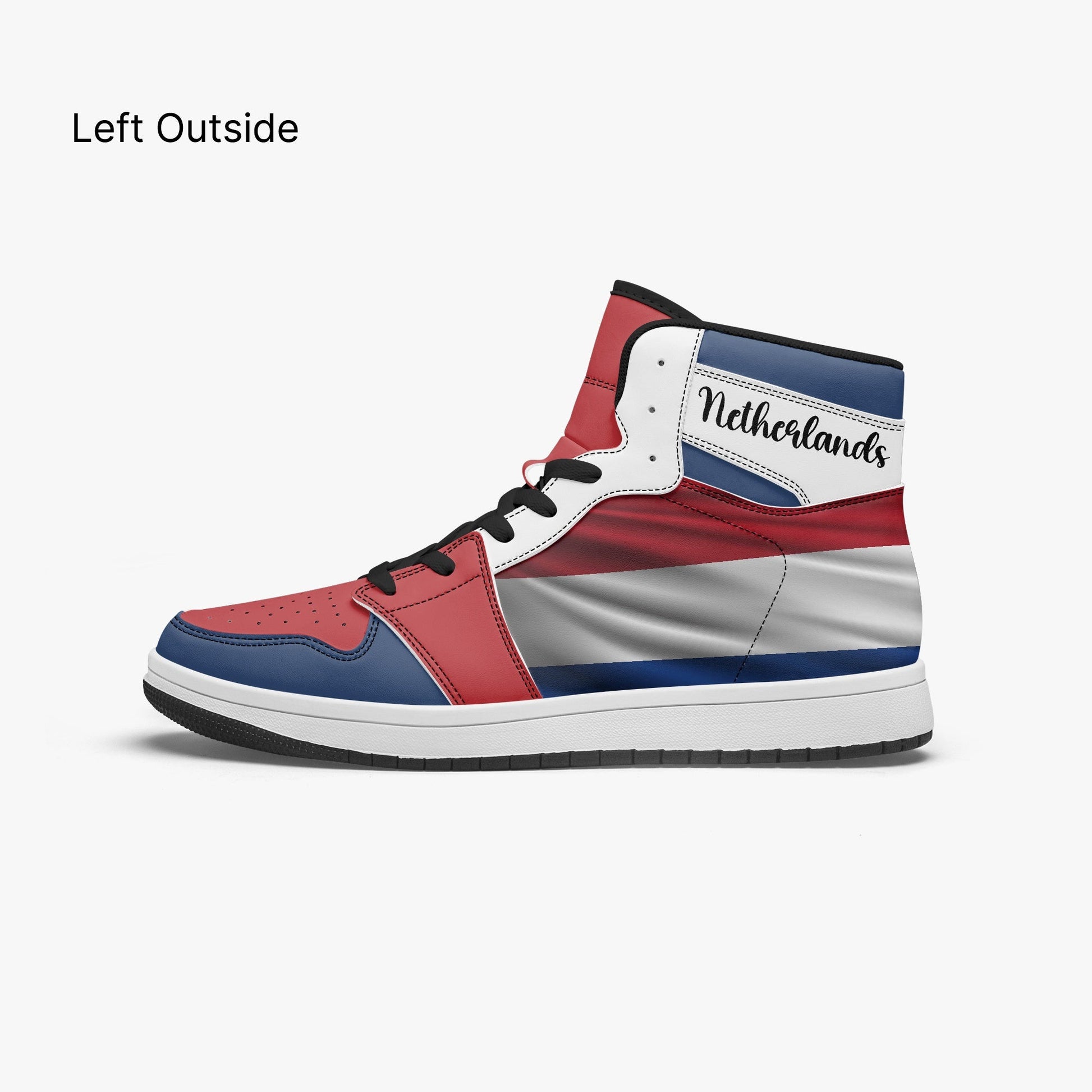 AJ1 High-Top Leather Sneakers