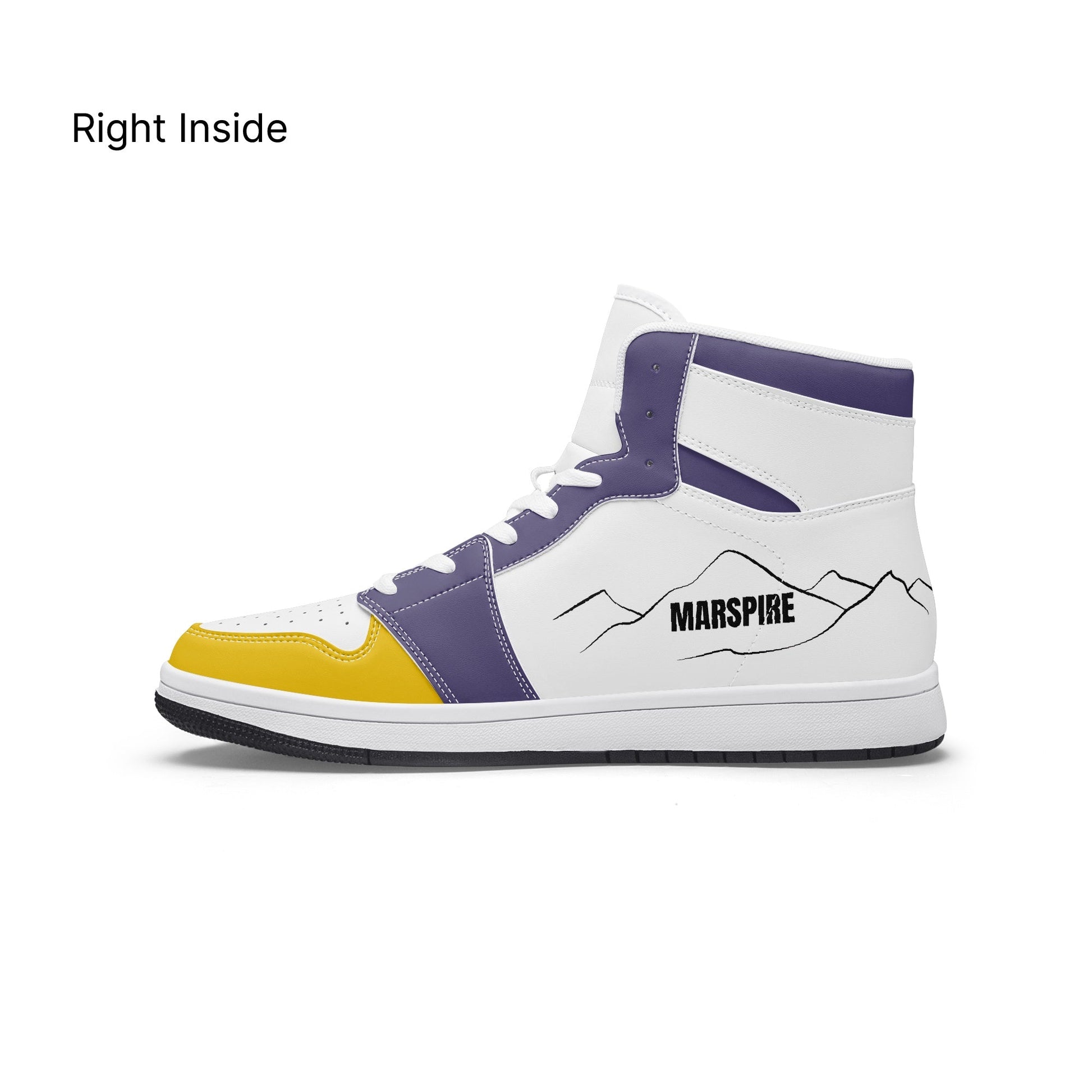 AJ1 High-Top Leather Sneakers