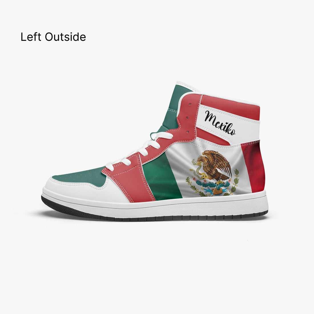 AJ1 High-Top Leather Sneakers