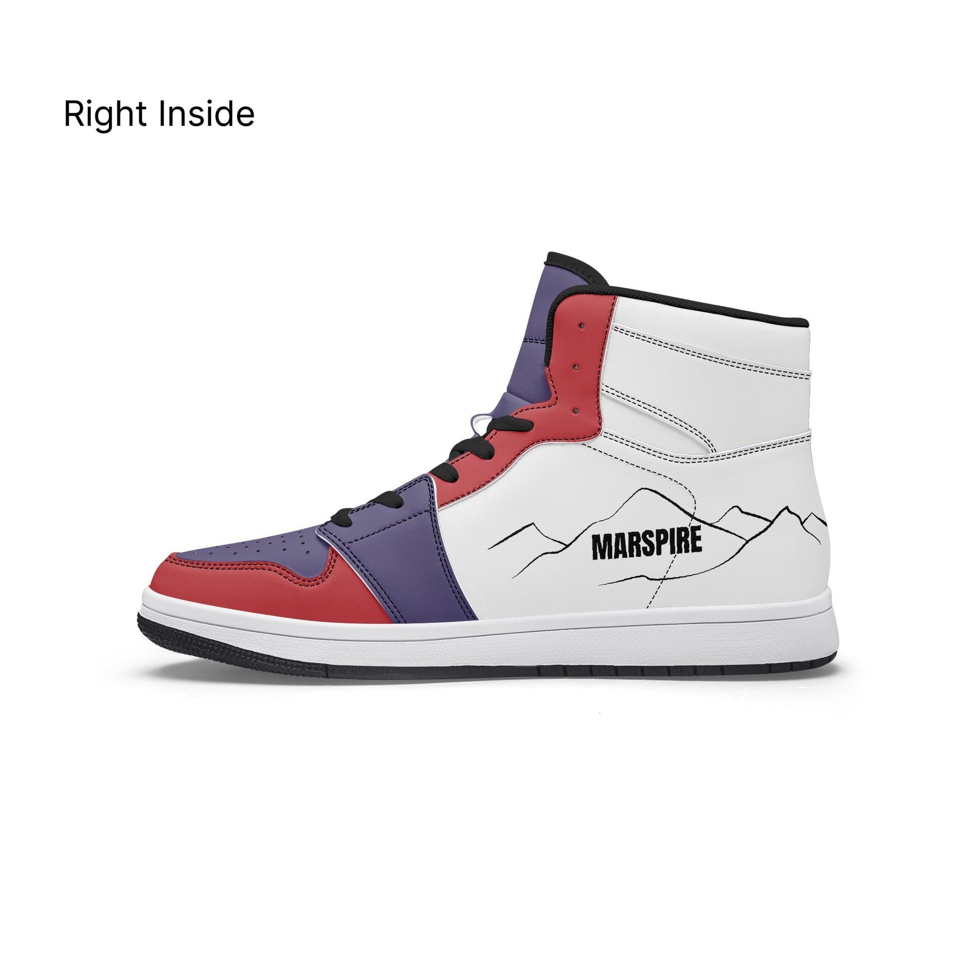 AJ1 High-Top Leather Sneakers