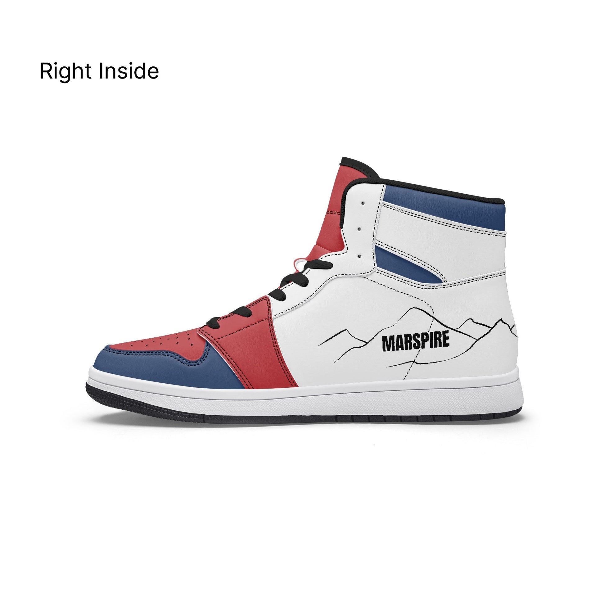 AJ1 High-Top Leather Sneakers