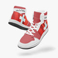 AJ1 High-Top Leather Sneakers