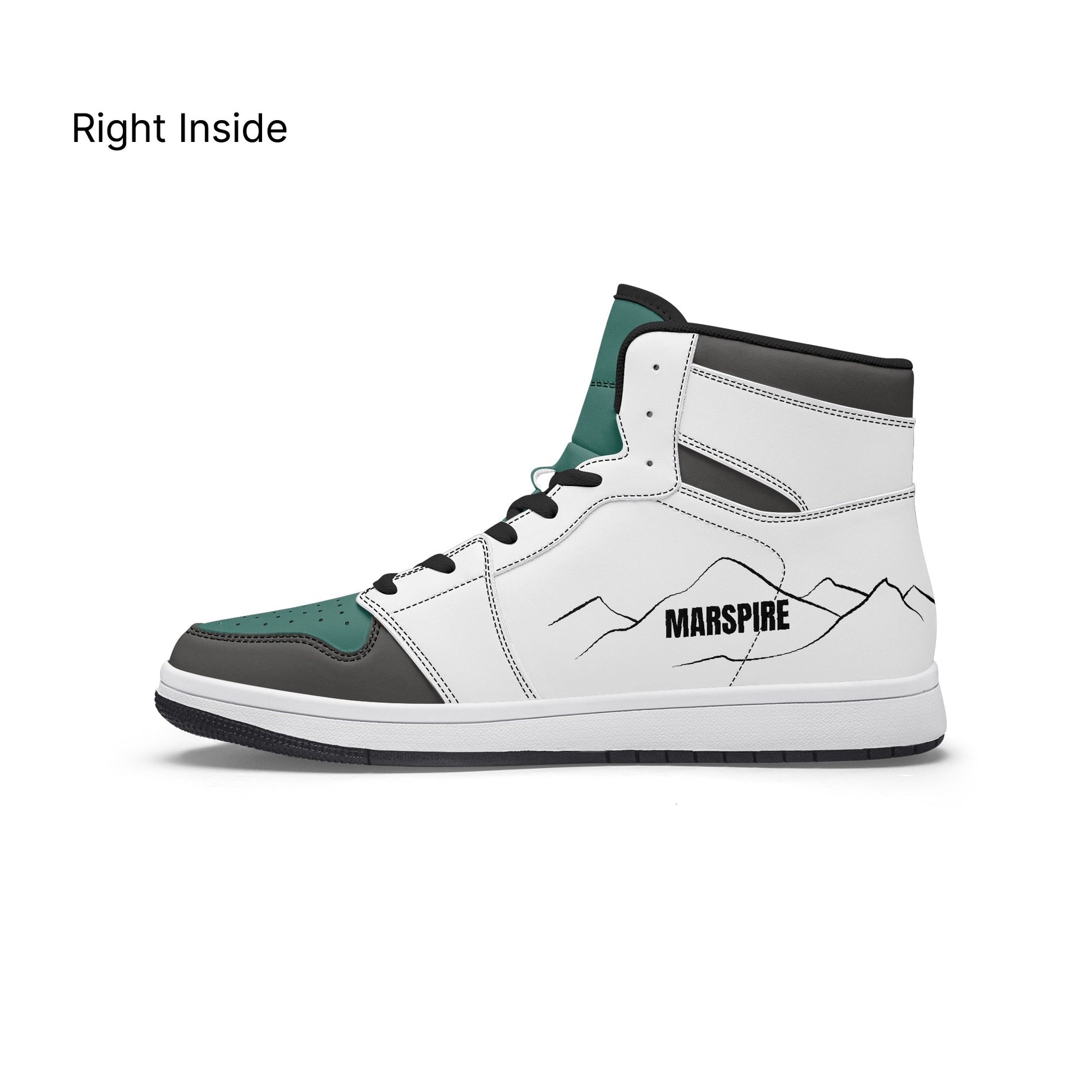 AJ1 High-Top Leather Sneakers