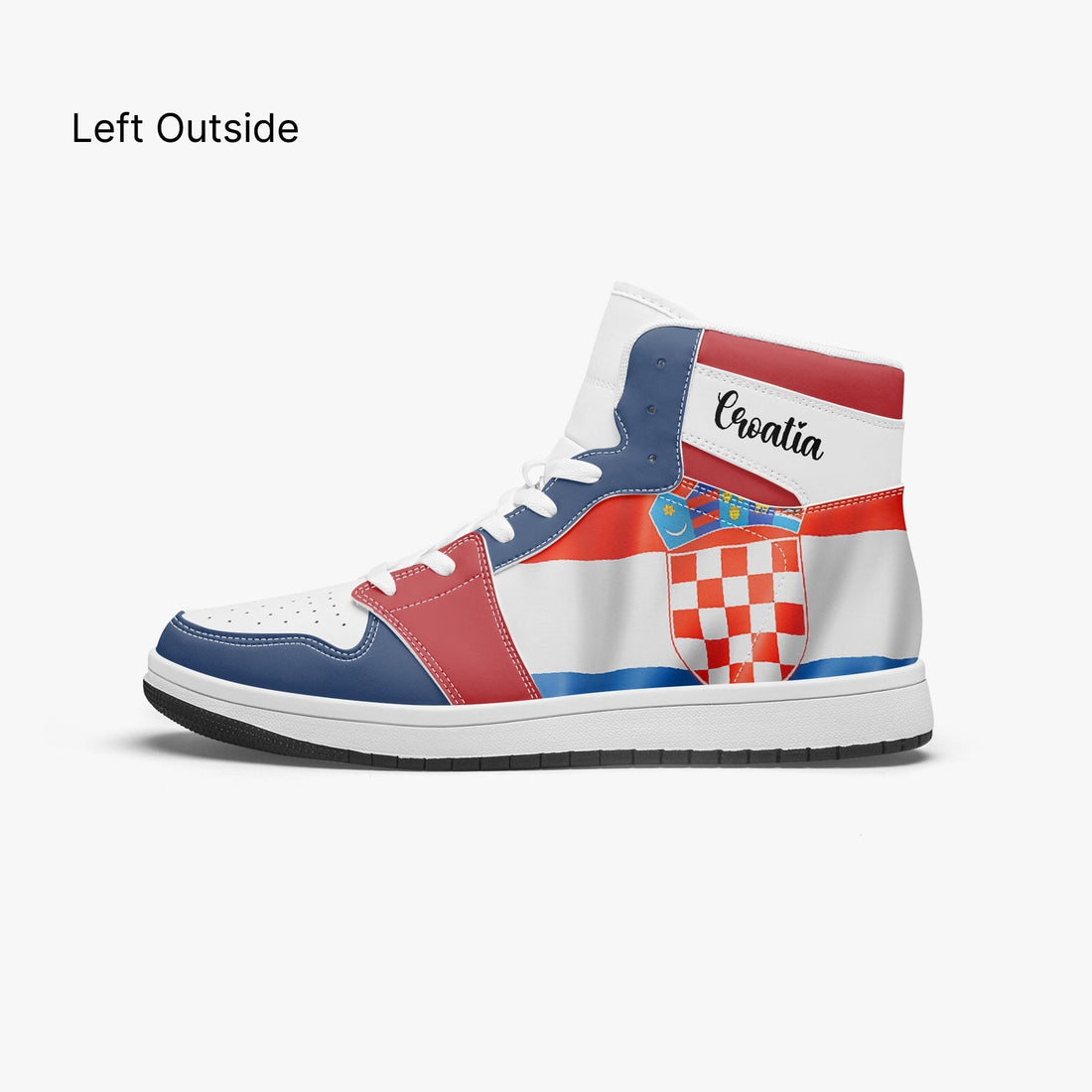 AJ1 High-Top Leather Sneakers