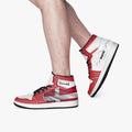 AJ1 High-Top Leather Sneakers