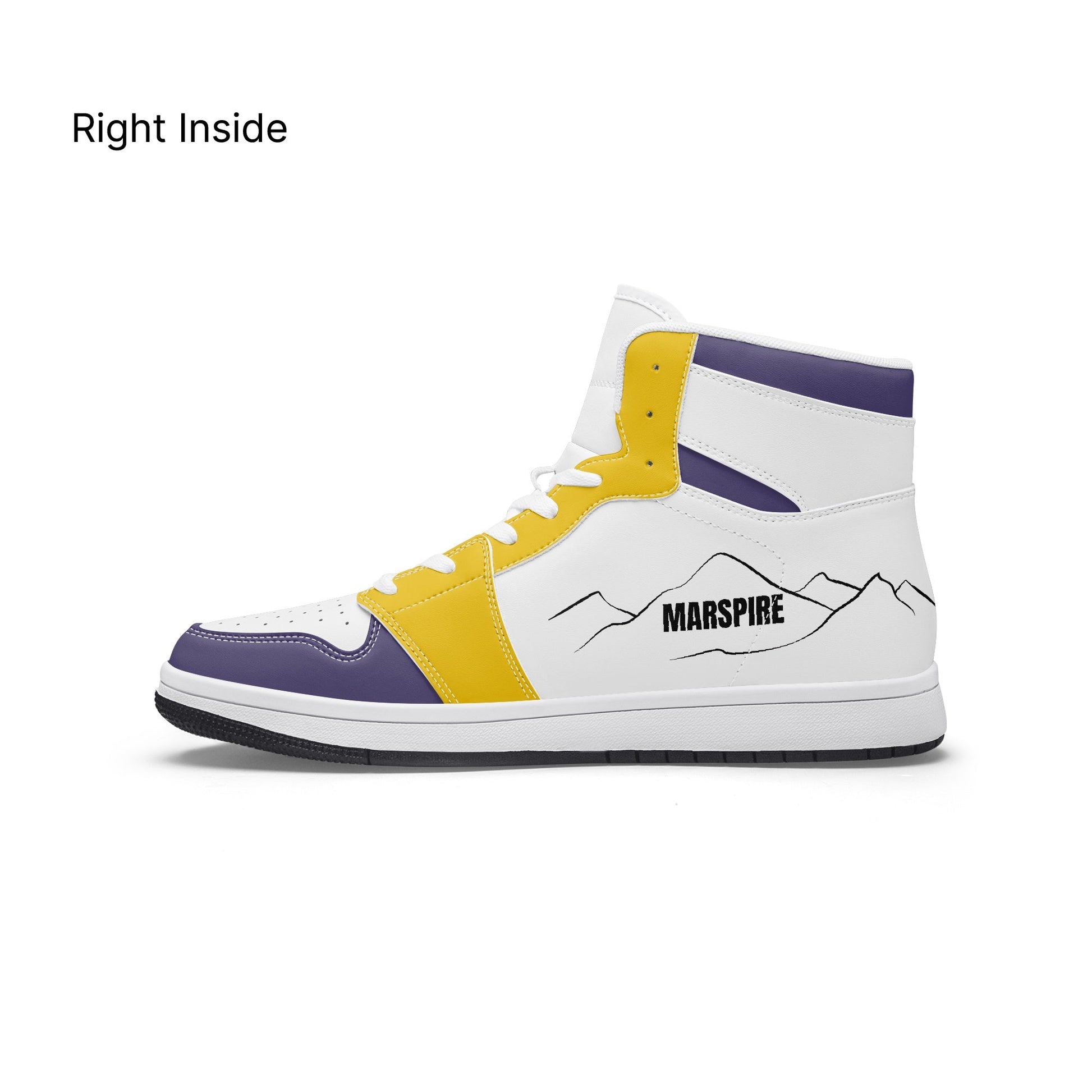 AJ1 High-Top Leather Sneakers
