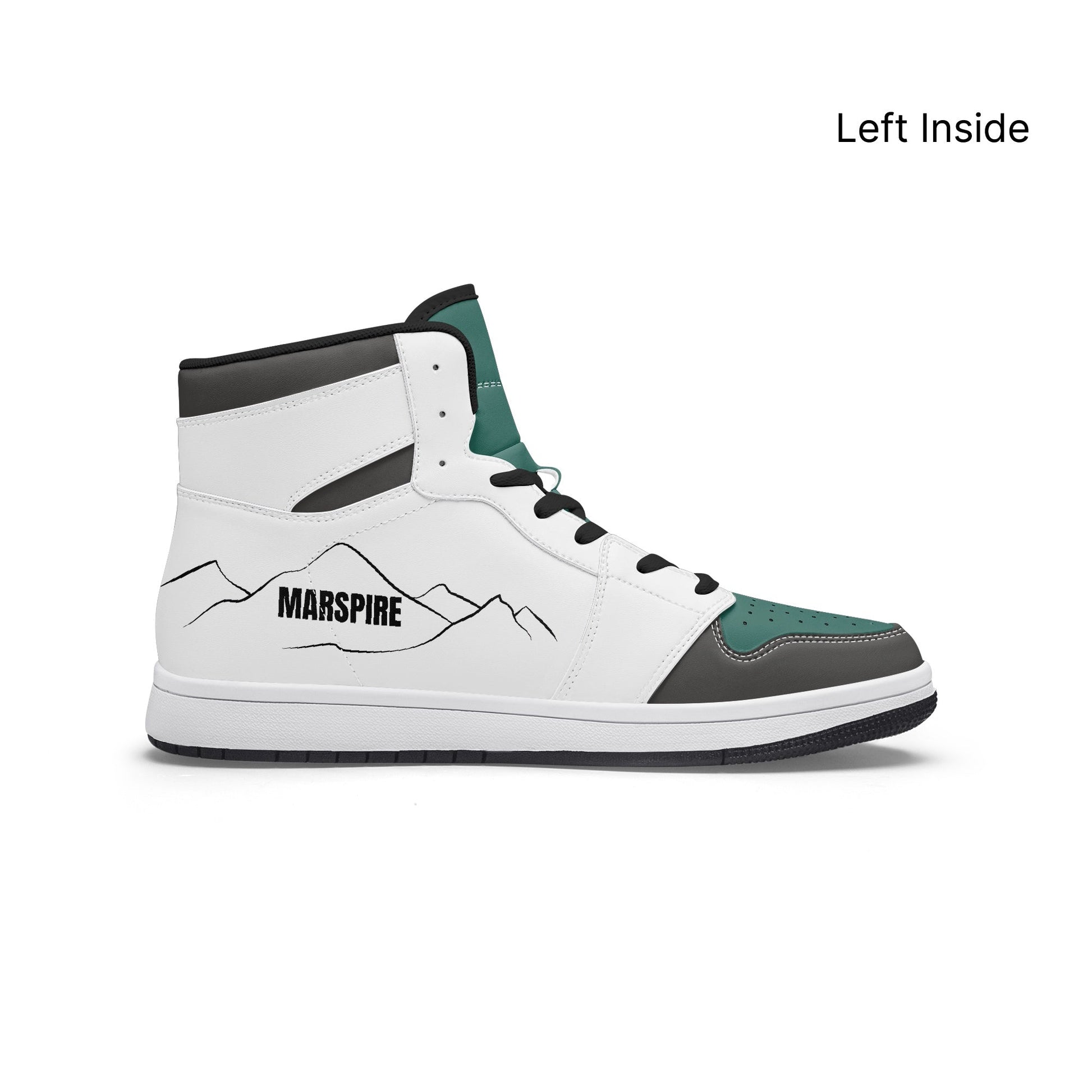 AJ1 High-Top Leather Sneakers