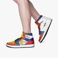 AJ1 High-Top Leather Sneakers