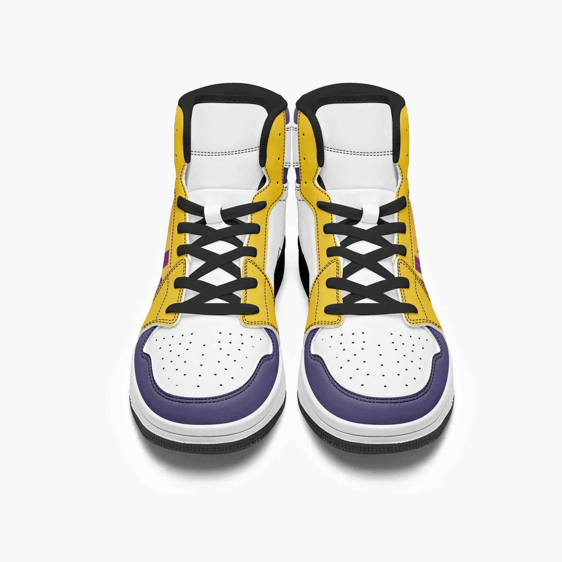 AJ1 High-Top Leather Sneakers