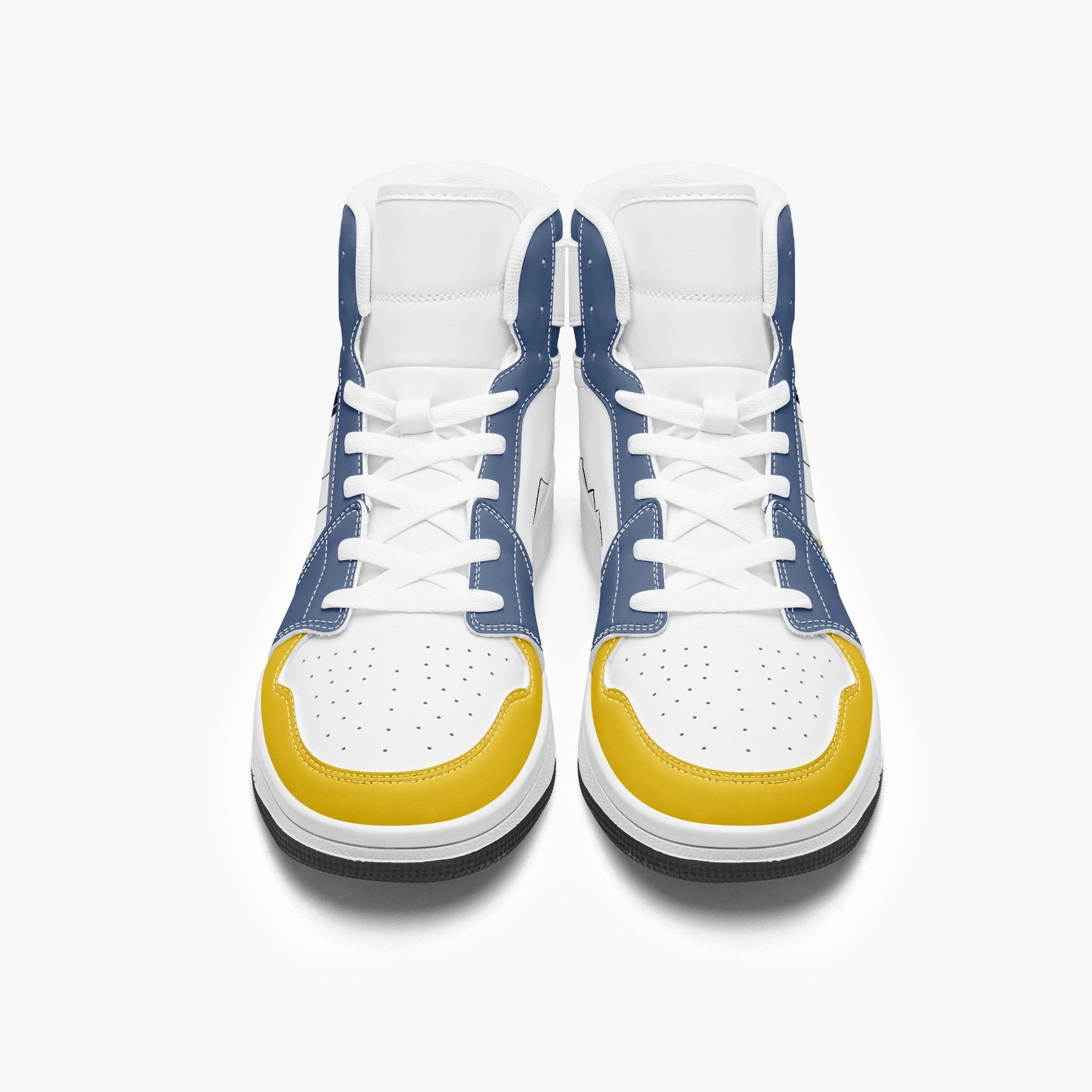 AJ1 High-Top Leather Sneakers