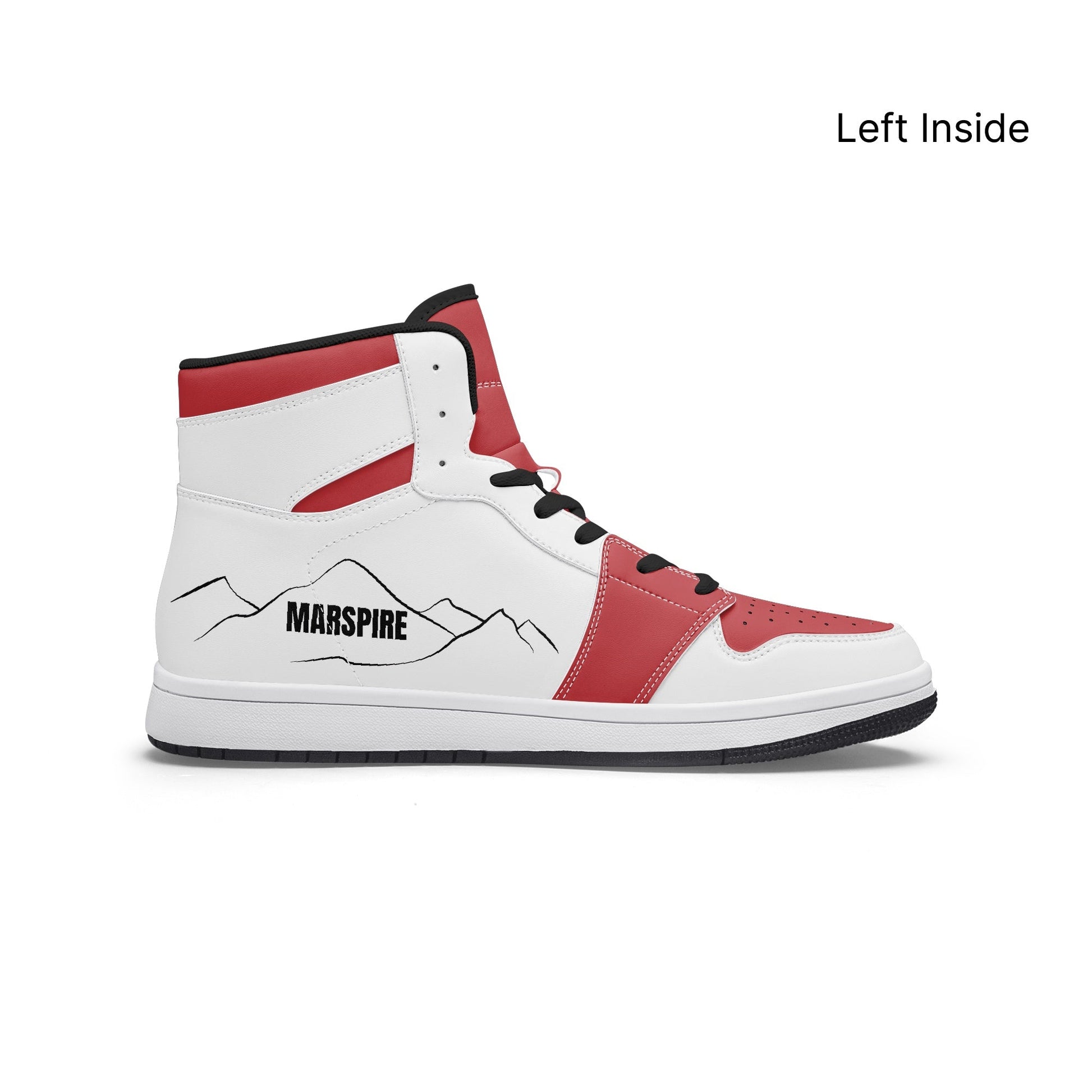 AJ1 High-Top Leather Sneakers