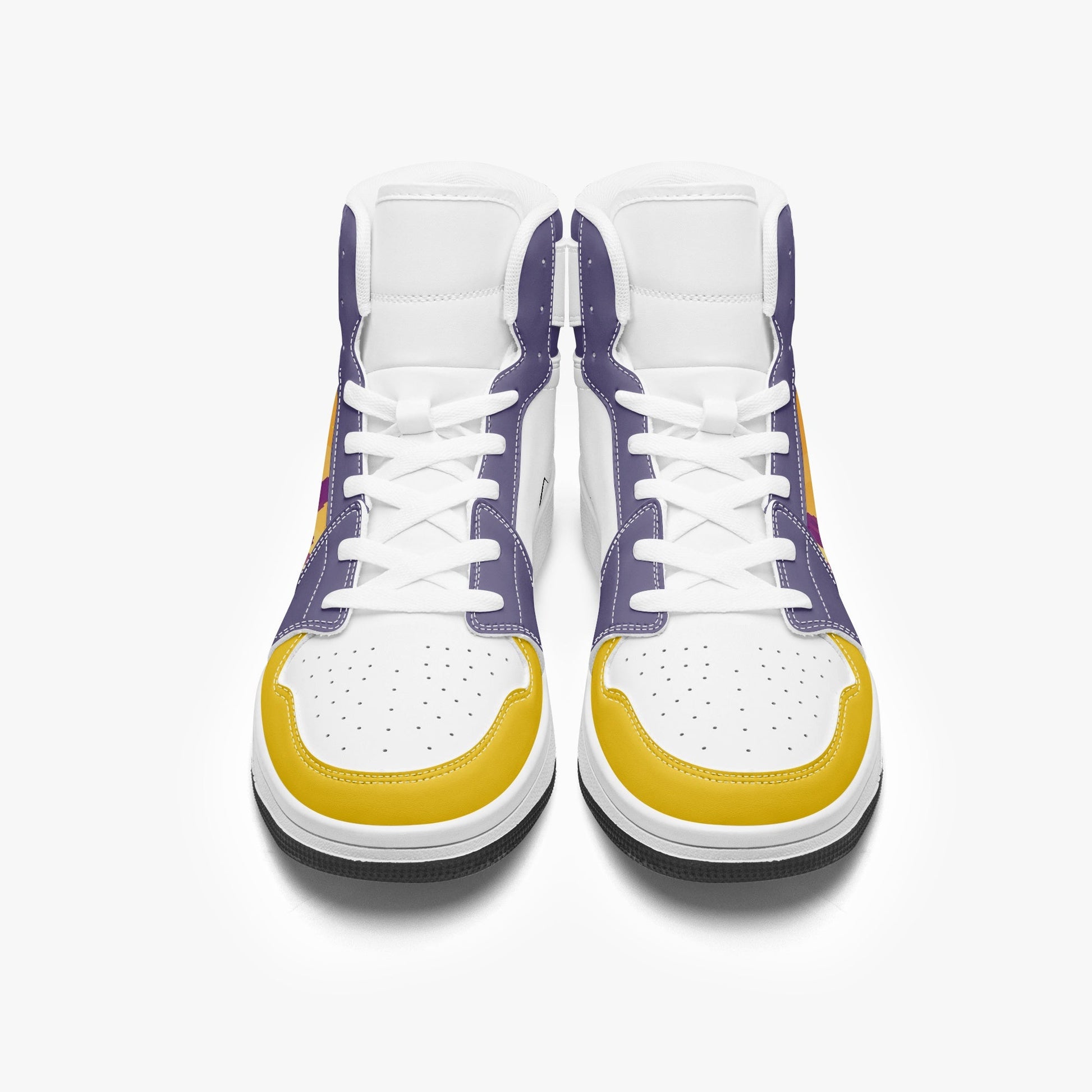 AJ1 High-Top Leather Sneakers