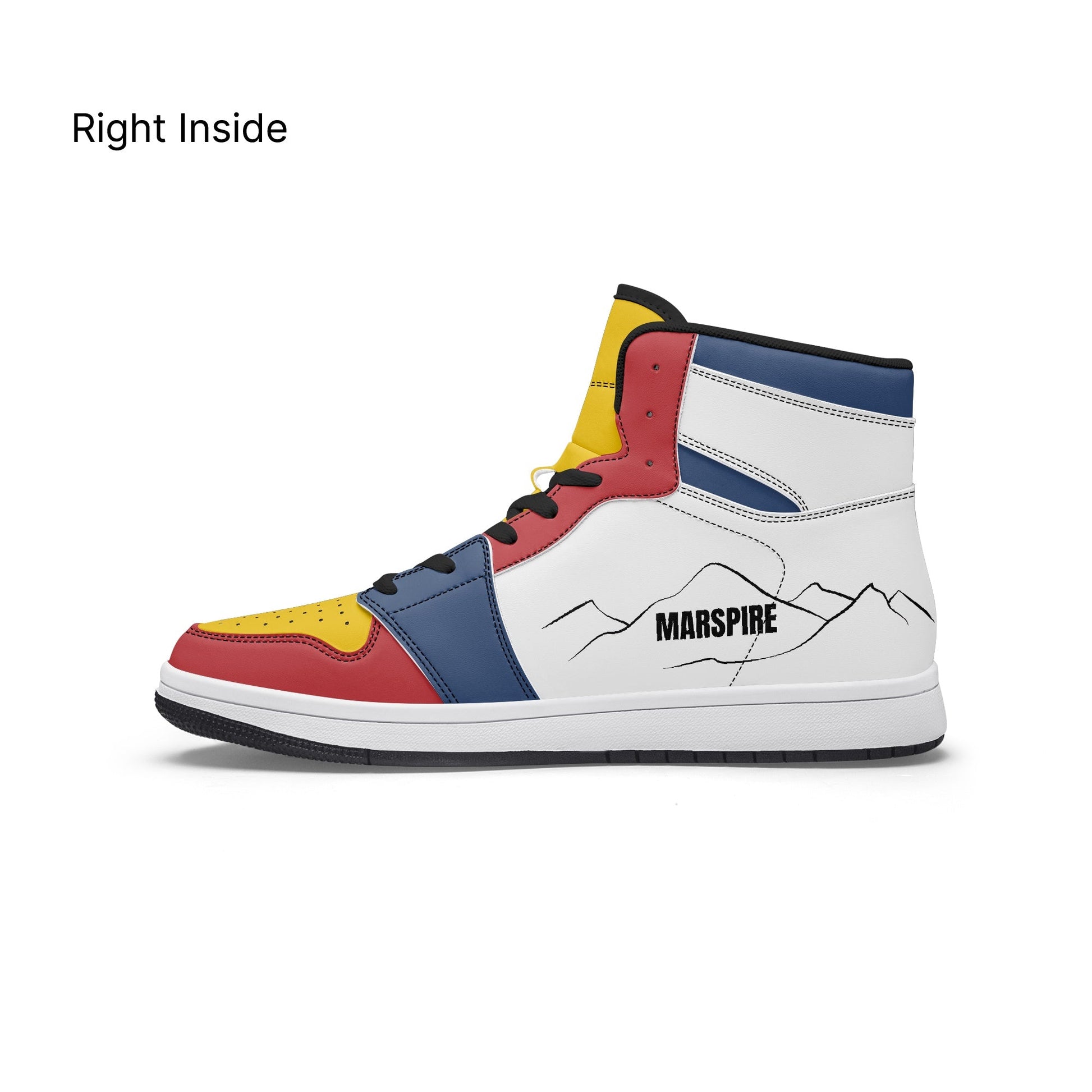 AJ1 High-Top Leather Sneakers