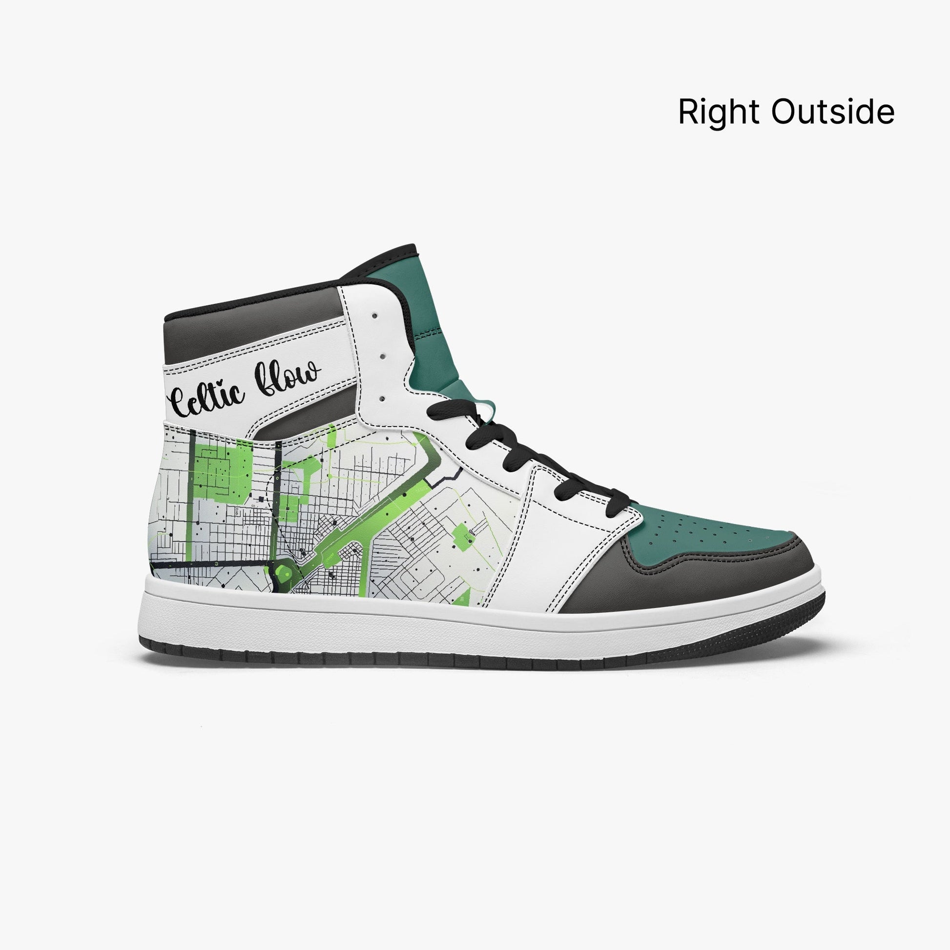 AJ1 High-Top Leather Sneakers