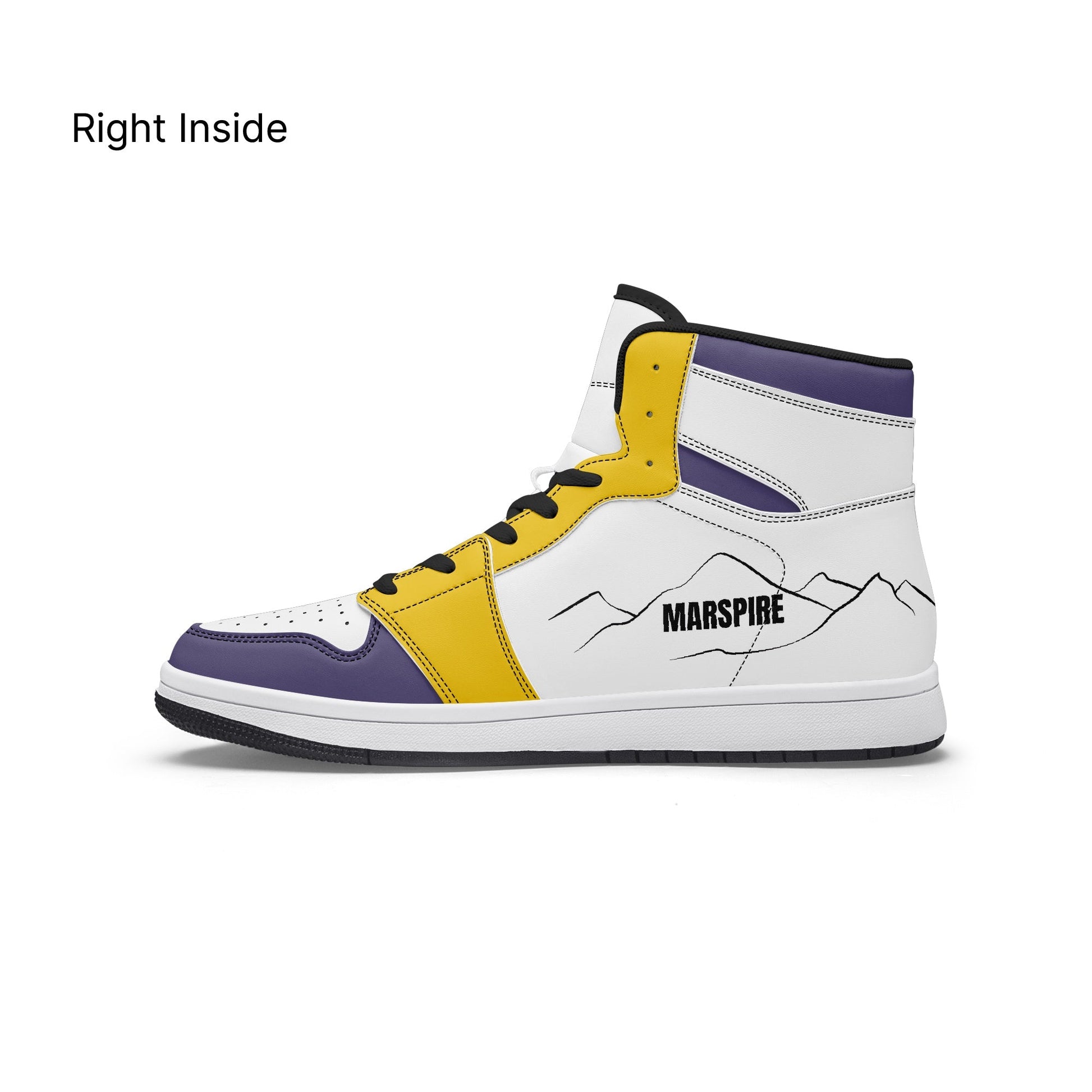 AJ1 High-Top Leather Sneakers