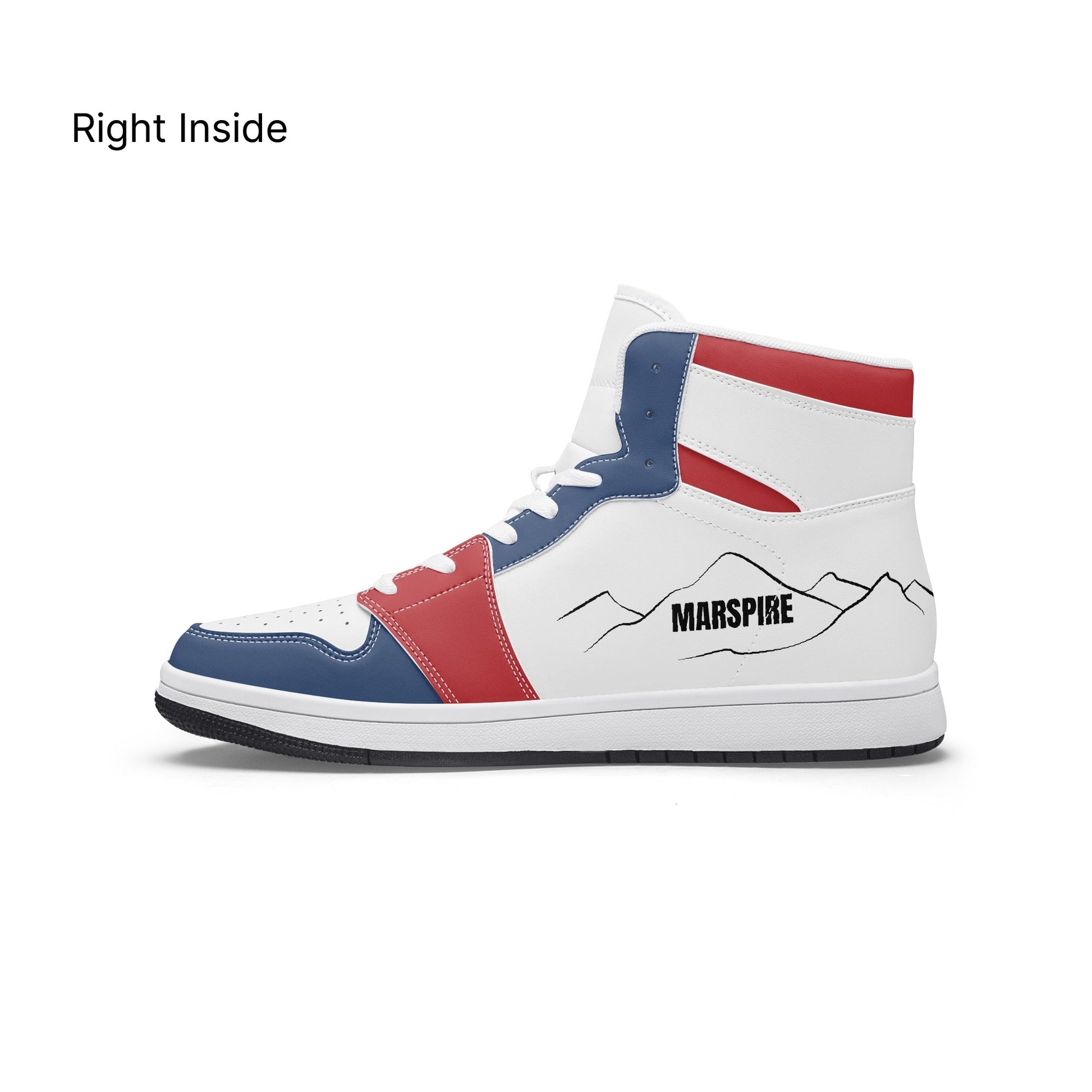 AJ1 High-Top Leather Sneakers