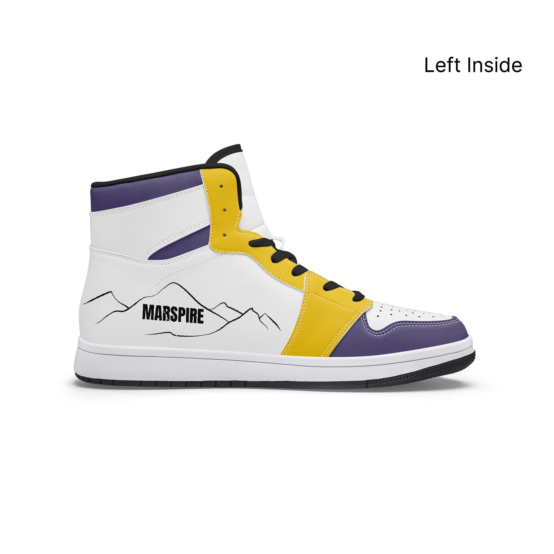 AJ1 High-Top Leather Sneakers
