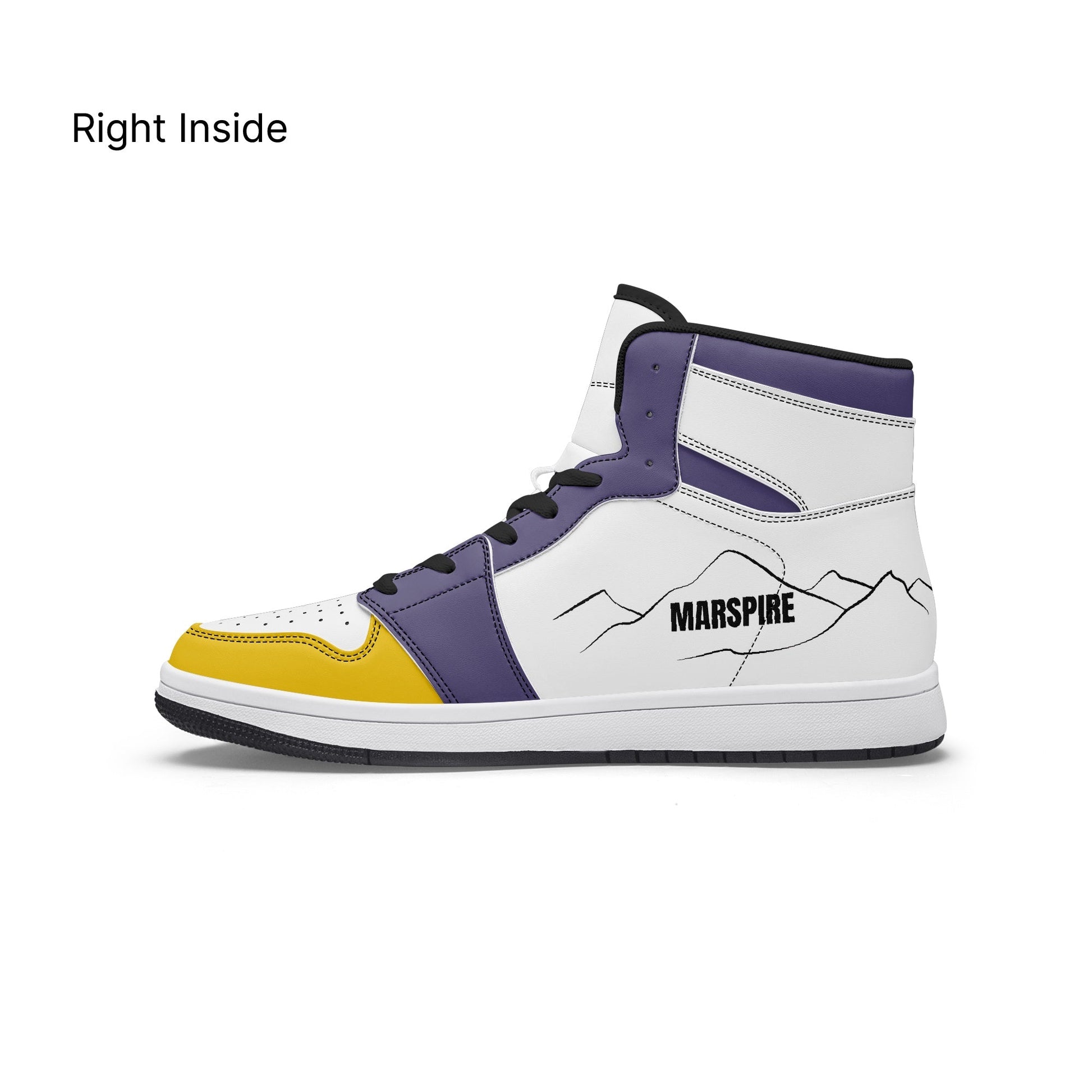 AJ1 High-Top Leather Sneakers