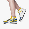 AJ1 High-Top Leather Sneakers