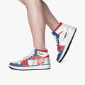 AJ1 High-Top Leather Sneakers