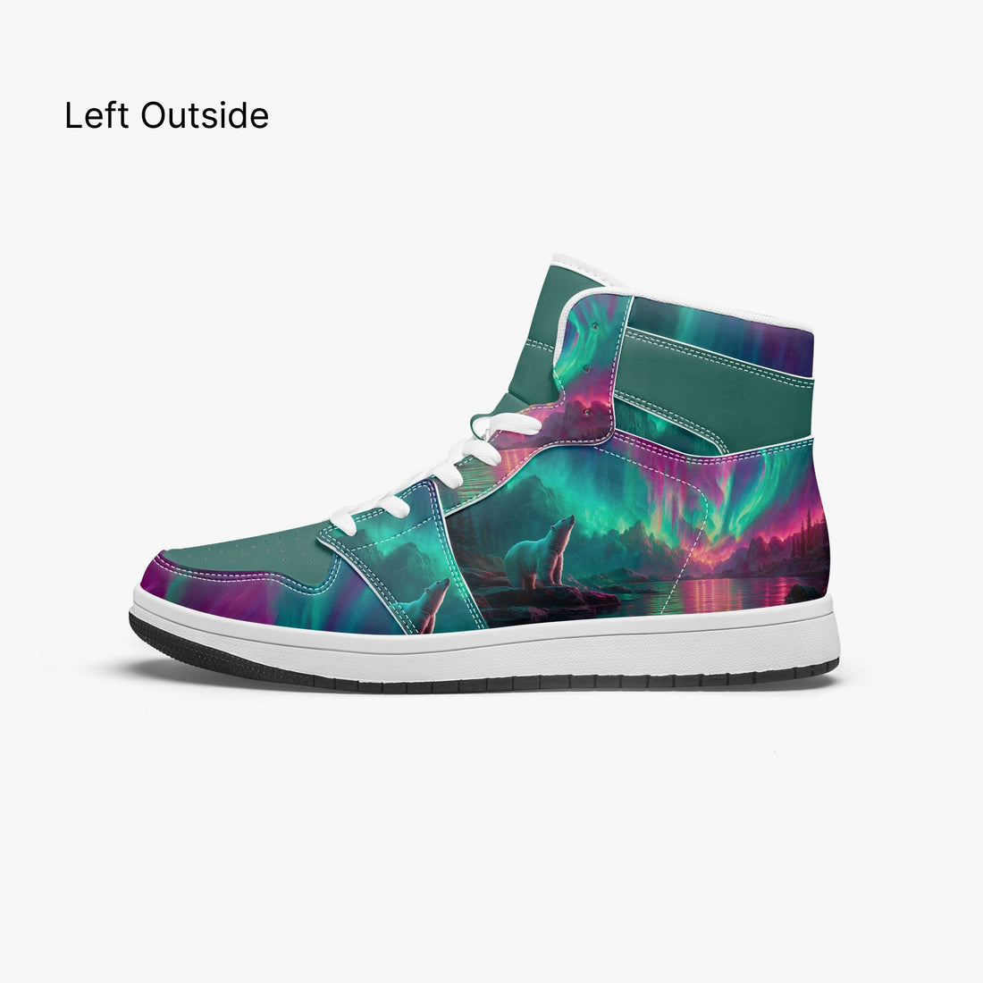 AJ1 High-Top Leather Sneakers