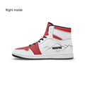 AJ1 High-Top Leather Sneakers