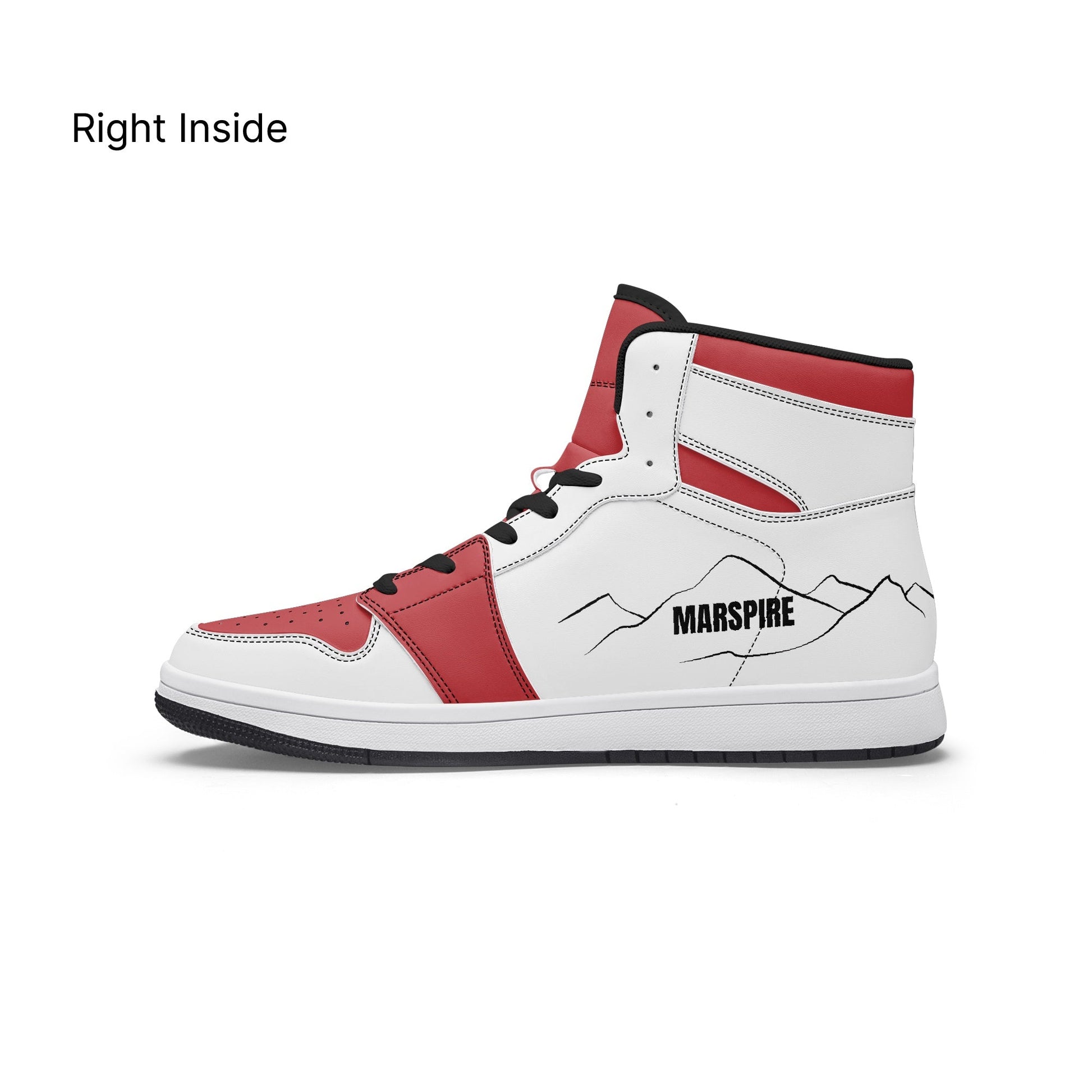 AJ1 High-Top Leather Sneakers