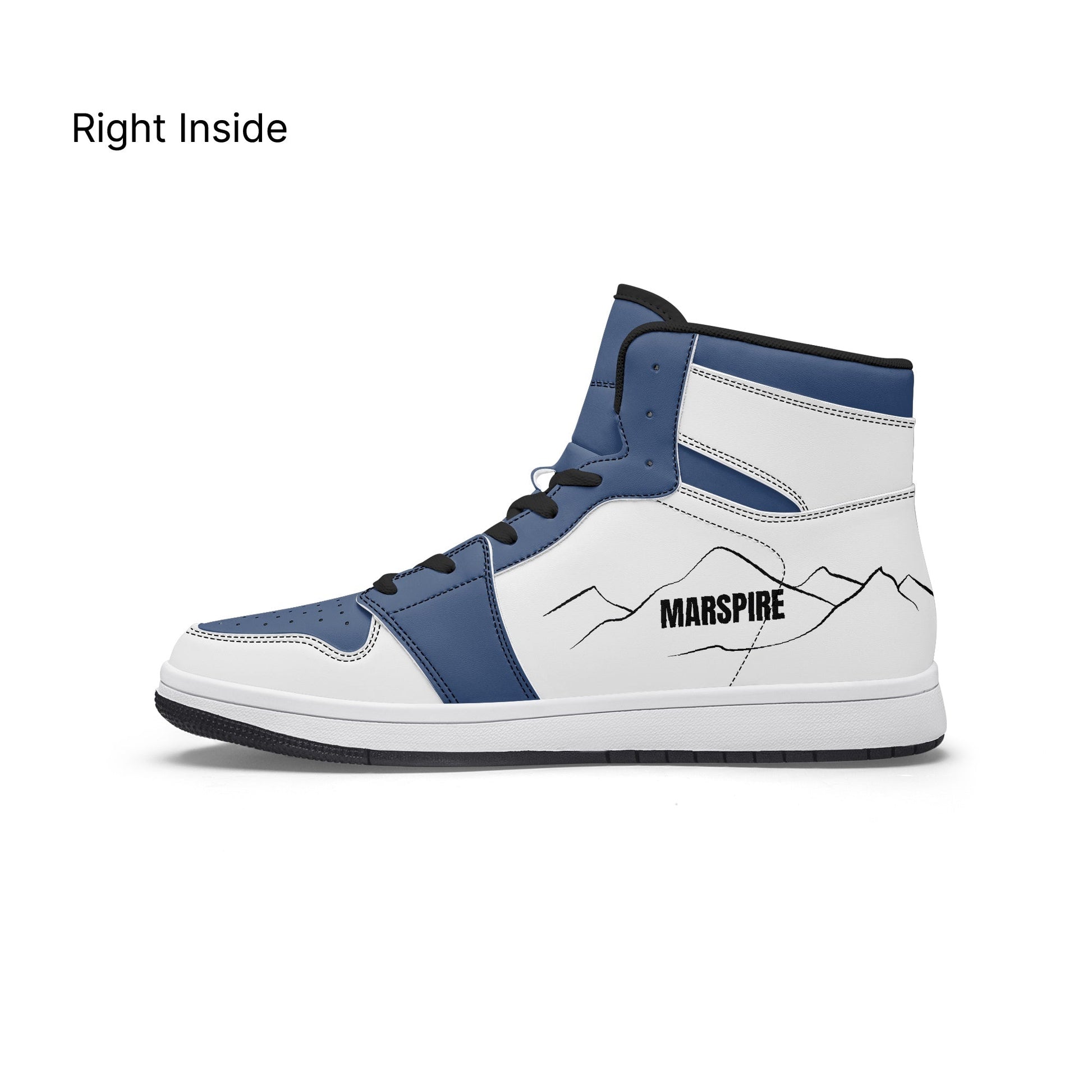 AJ1 High-Top Leather Sneakers
