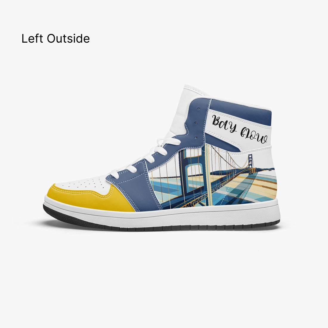 AJ1 High-Top Leather Sneakers