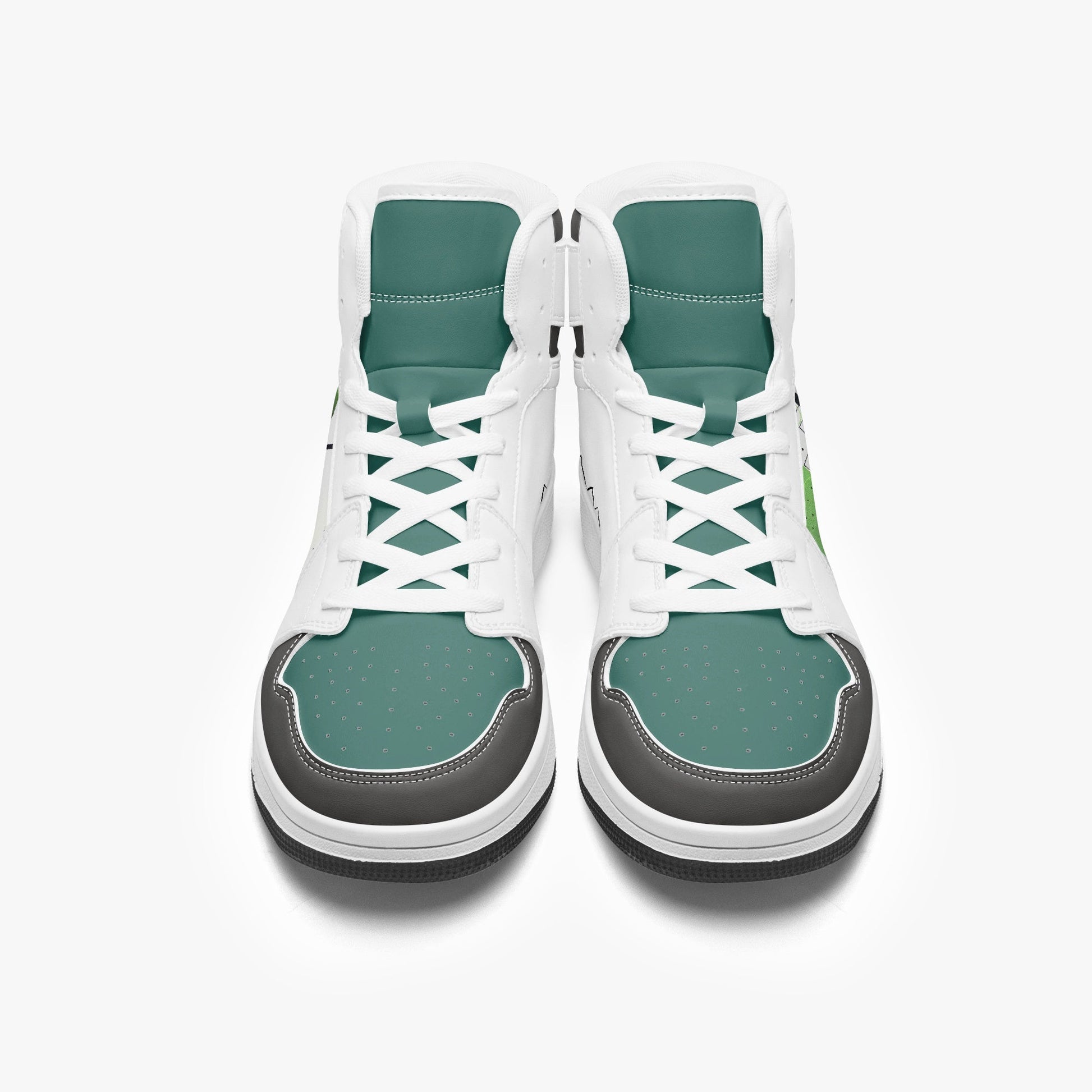 AJ1 High-Top Leather Sneakers