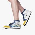 AJ1 High-Top Leather Sneakers