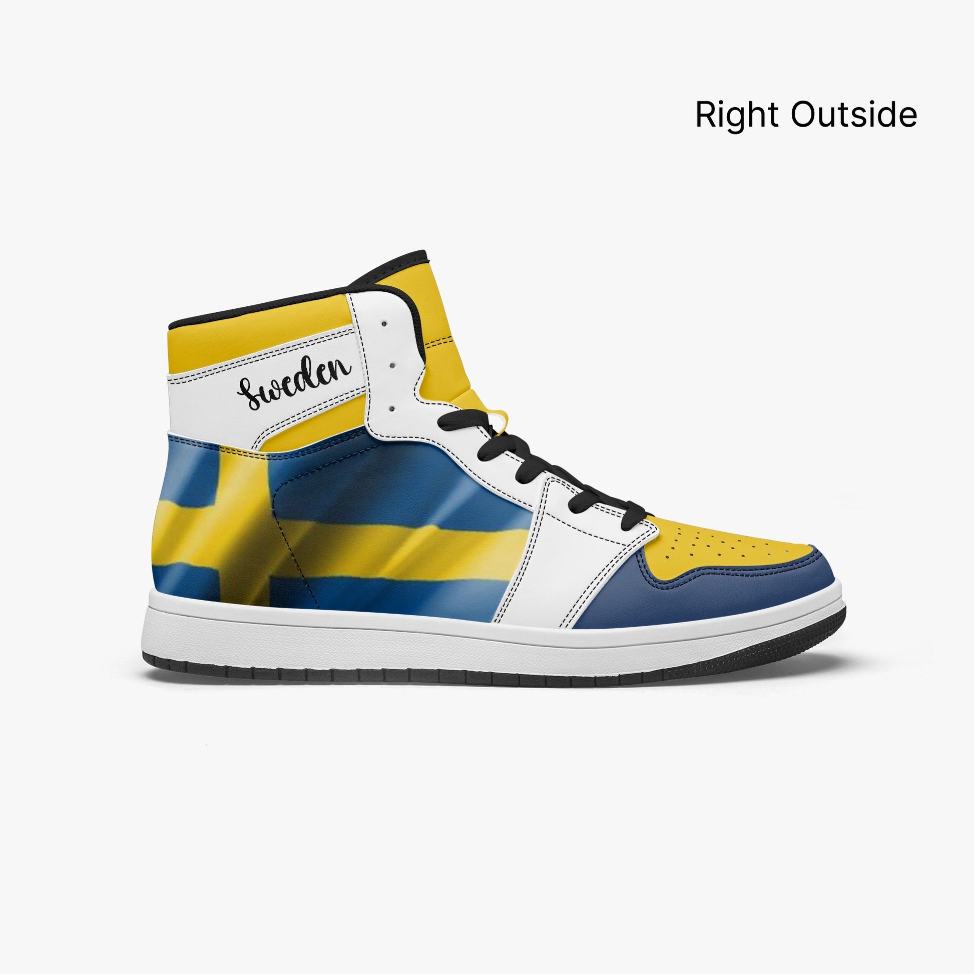 AJ1 High-Top Leather Sneakers