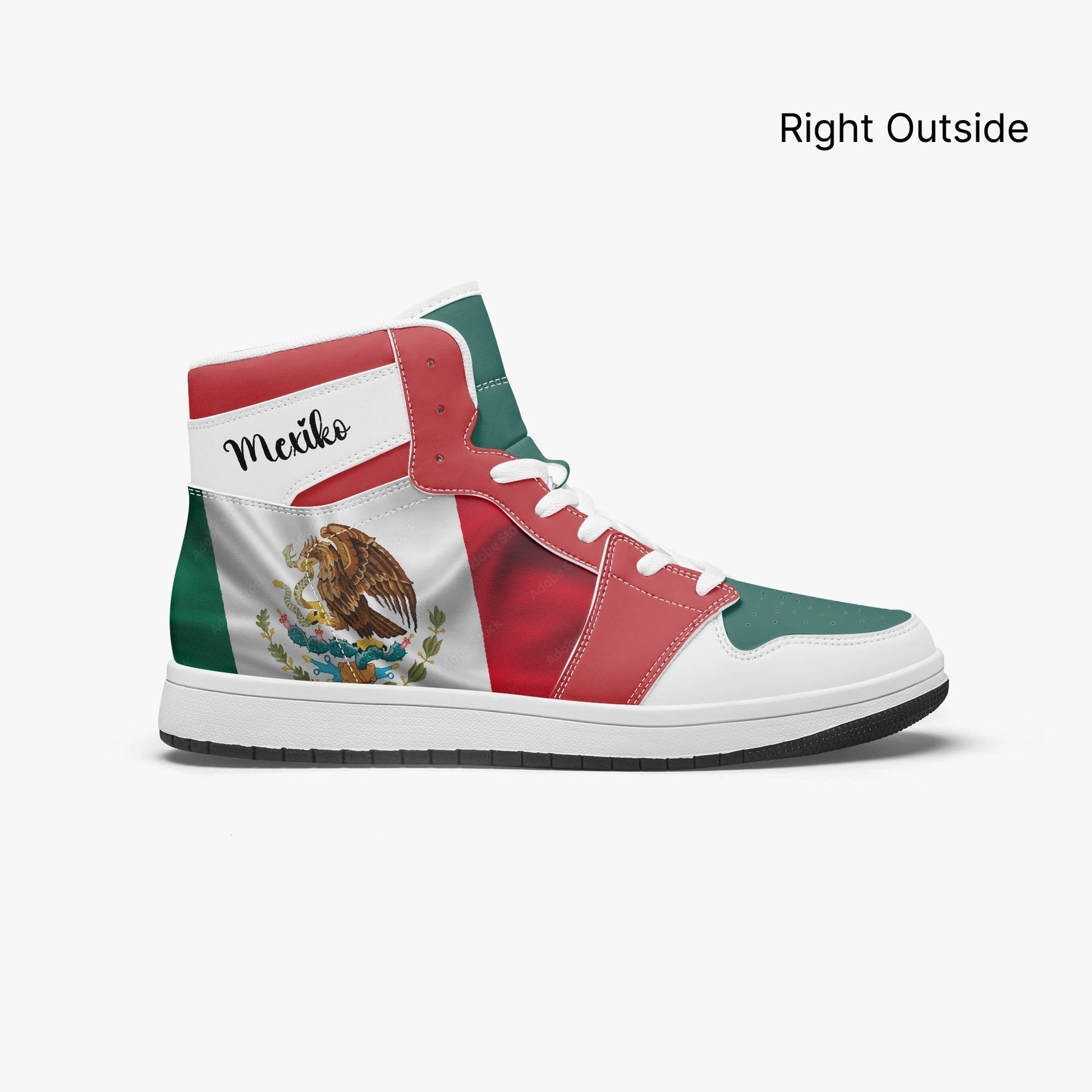 AJ1 High-Top Leather Sneakers