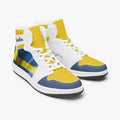 AJ1 High-Top Leather Sneakers