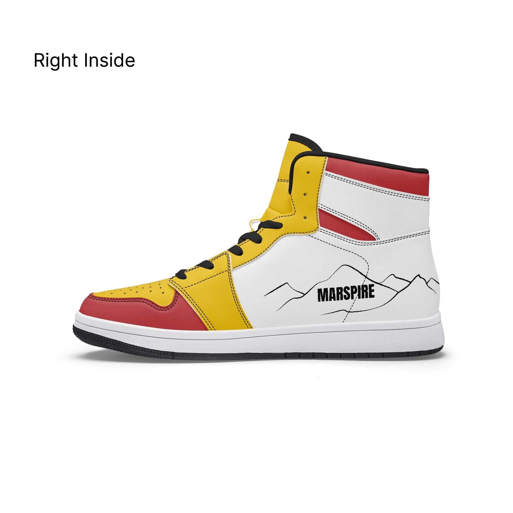 AJ1 High-Top Leather Sneakers