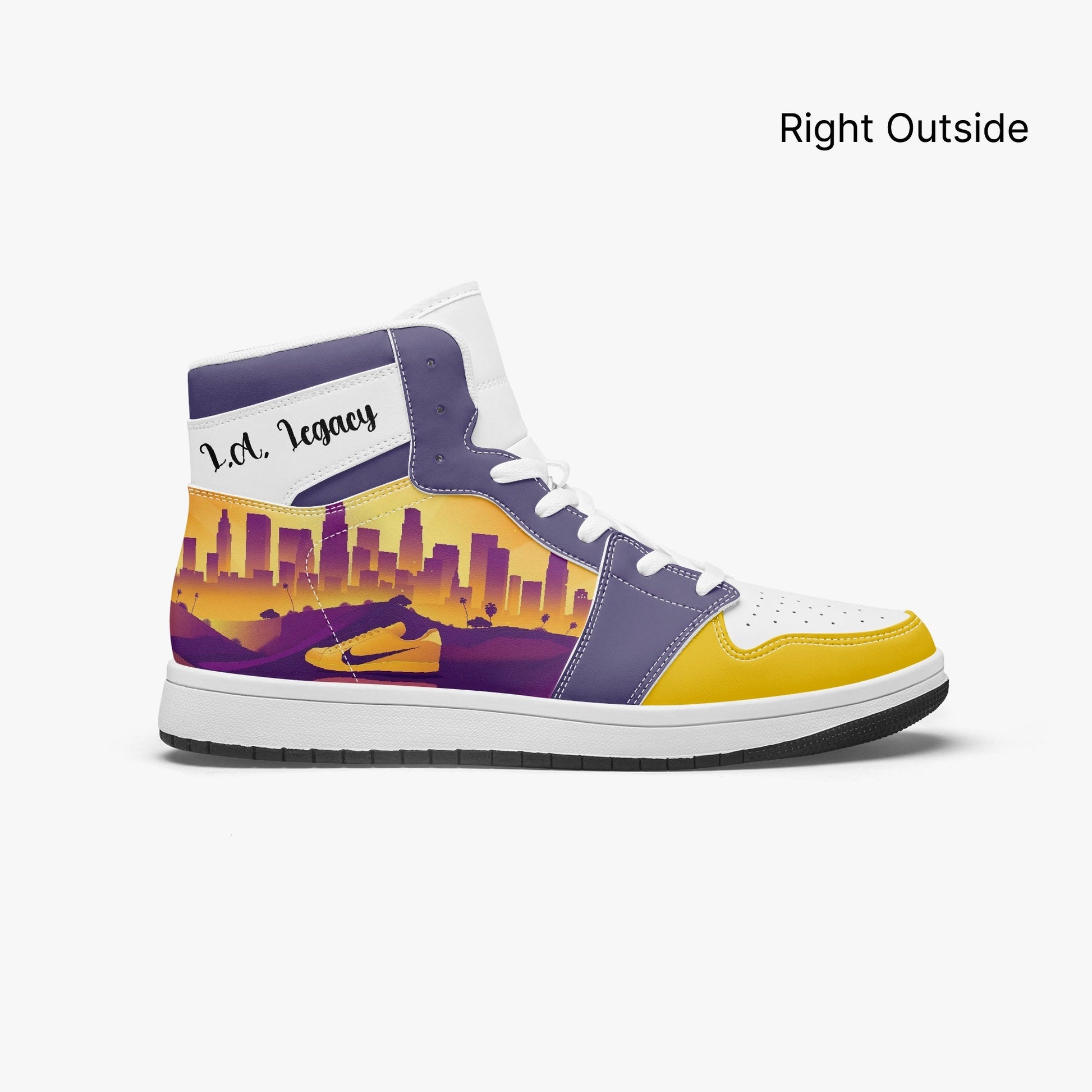 AJ1 High-Top Leather Sneakers