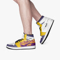 AJ1 High-Top Leather Sneakers