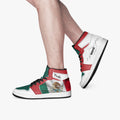 AJ1 High-Top Leather Sneakers