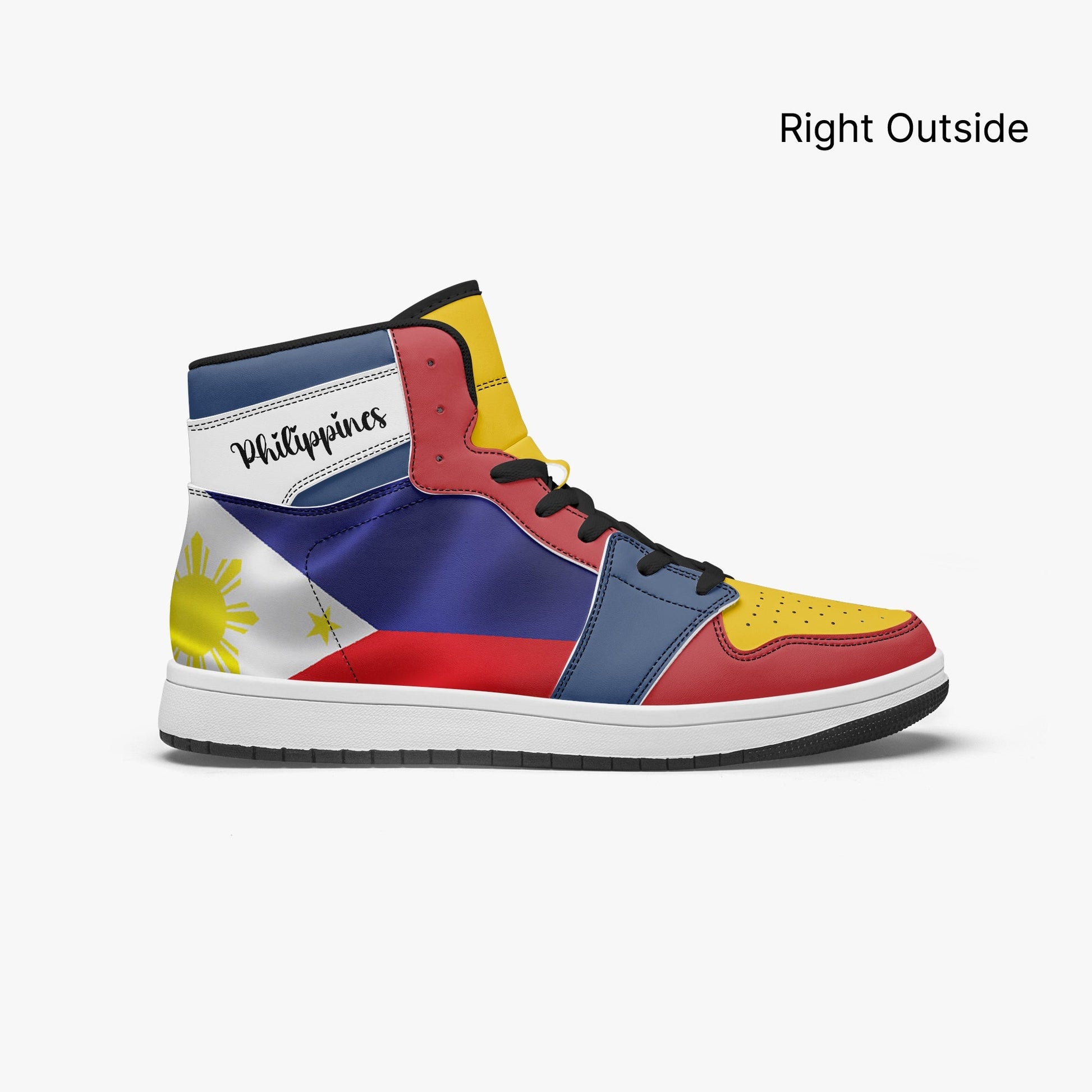 AJ1 High-Top Leather Sneakers