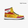 AJ1 High-Top Leather Sneakers