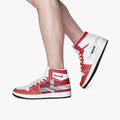 AJ1 High-Top Leather Sneakers
