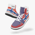 AJ1 High-Top Leather Sneakers
