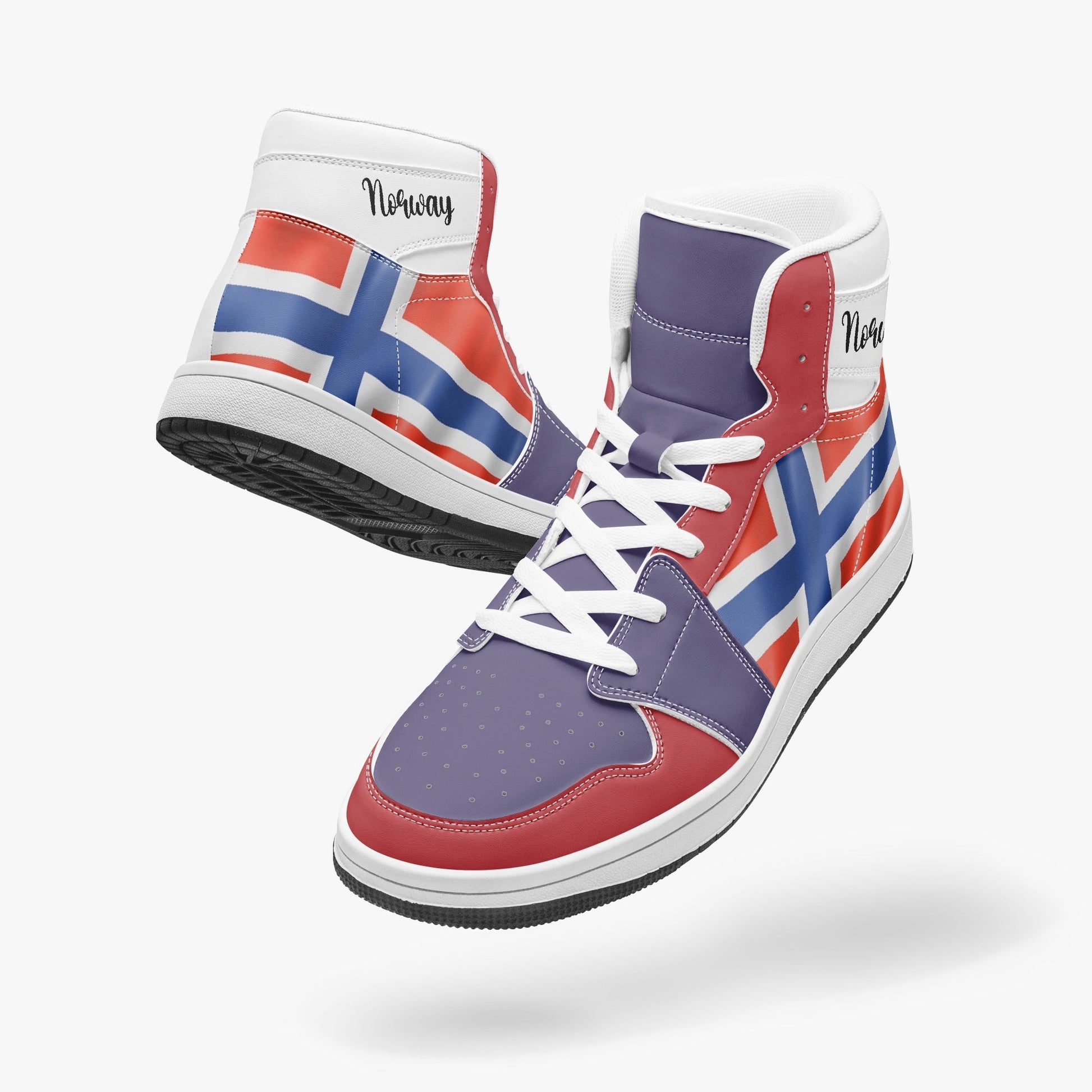 AJ1 High-Top Leather Sneakers