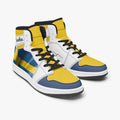 AJ1 High-Top Leather Sneakers