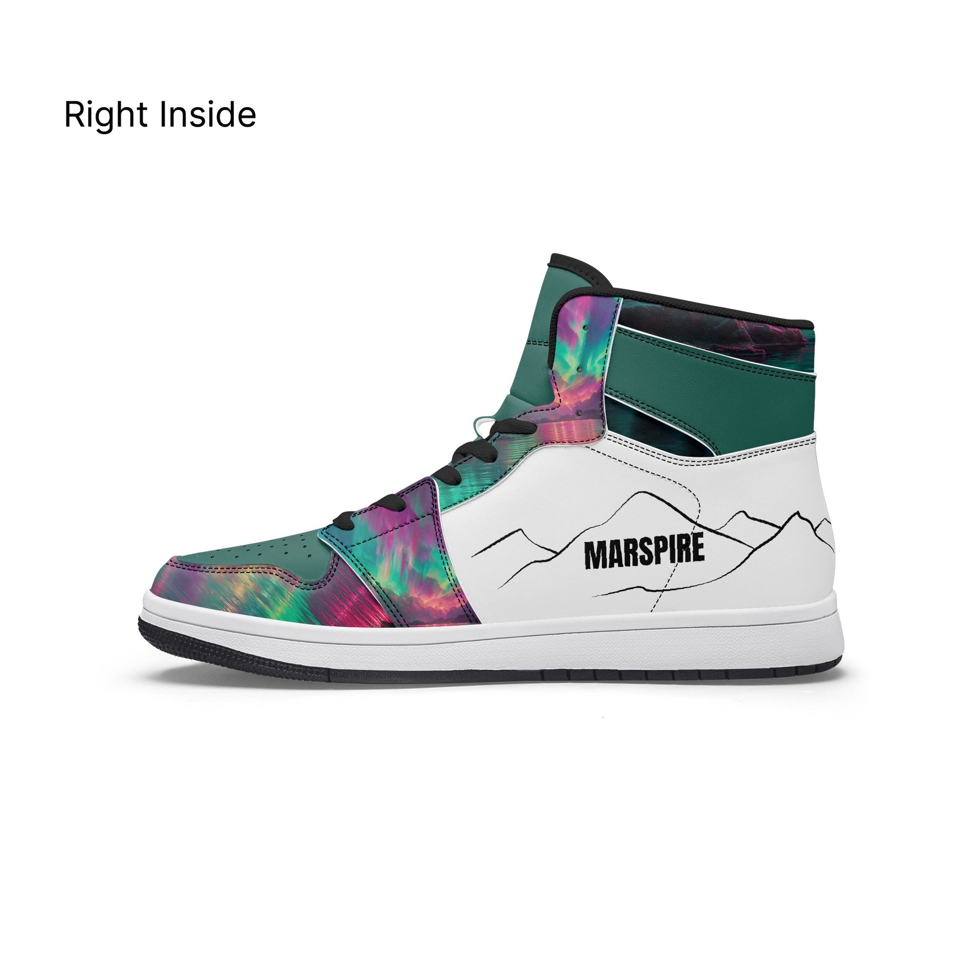 AJ1 High-Top Leather Sneakers
