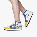 AJ1 High-Top Leather Sneakers