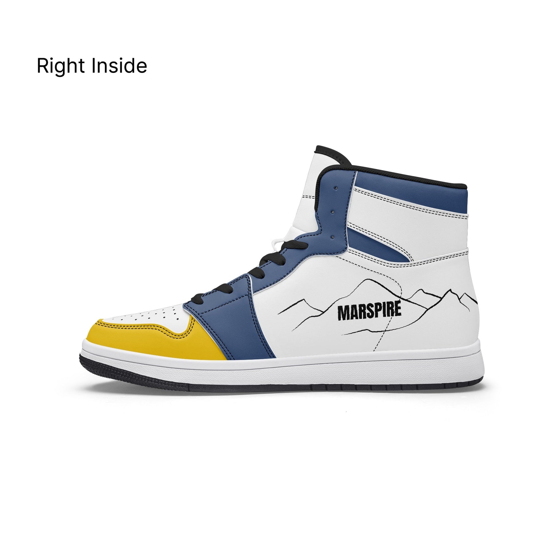AJ1 High-Top Leather Sneakers
