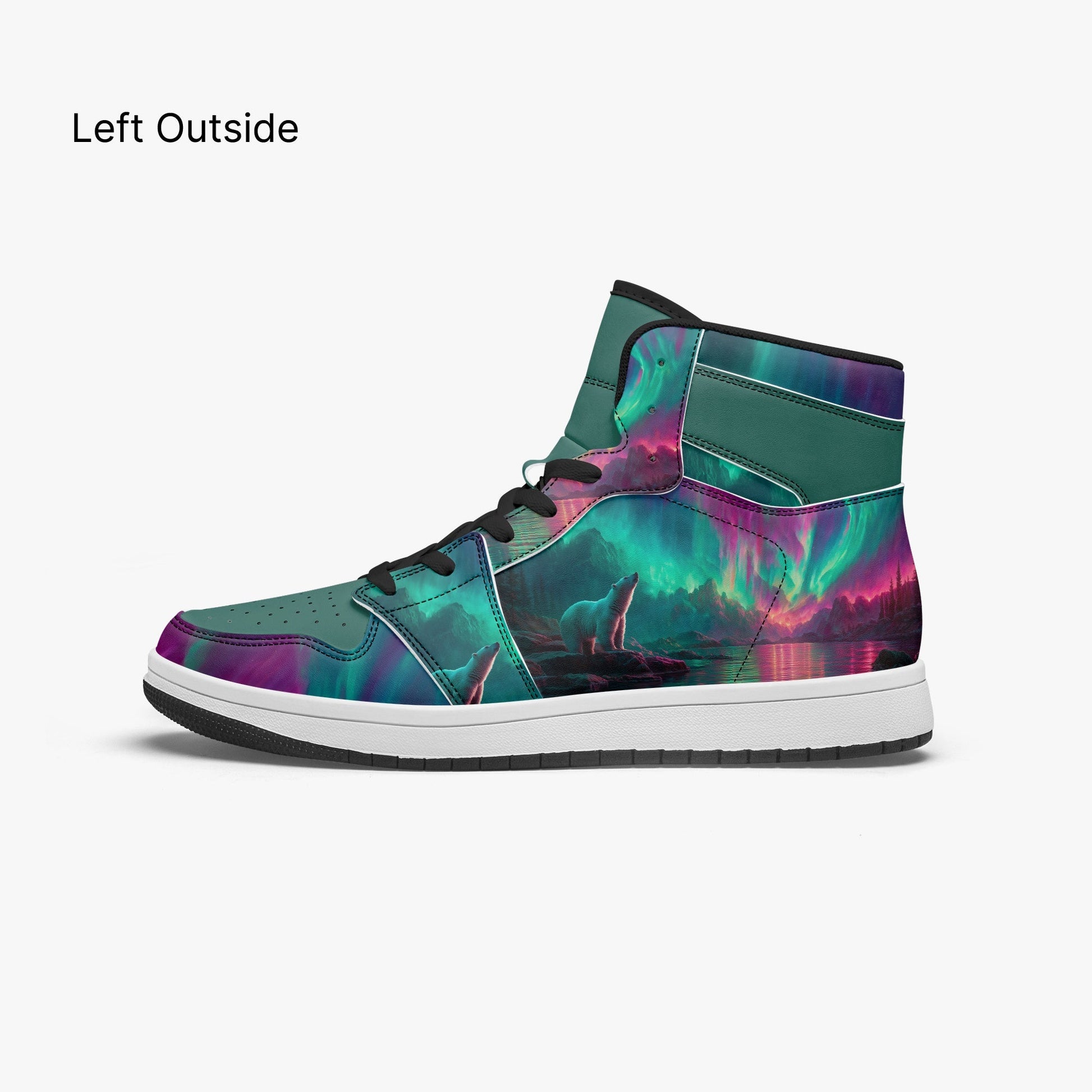 AJ1 High-Top Leather Sneakers