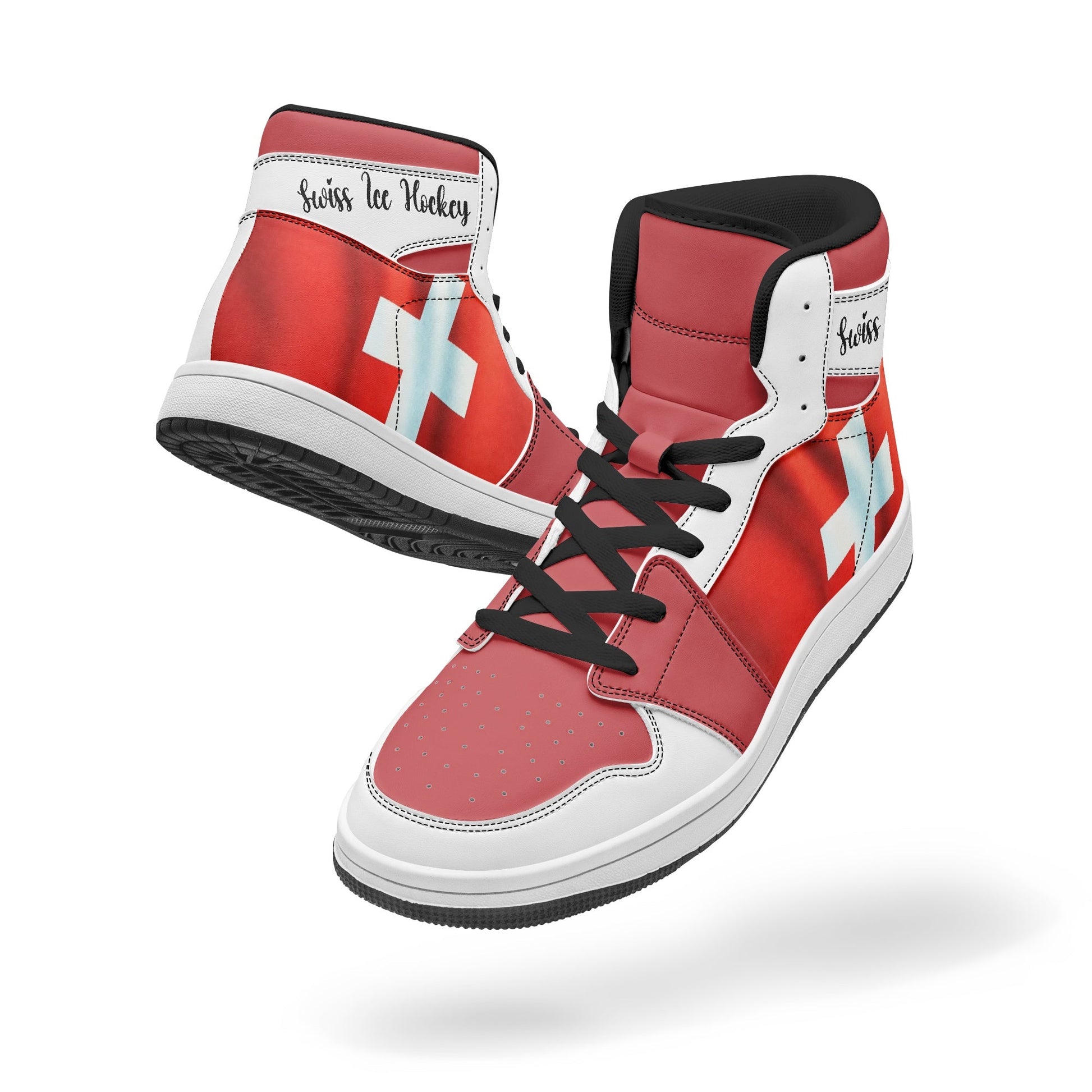 AJ1 High-Top Leather Sneakers